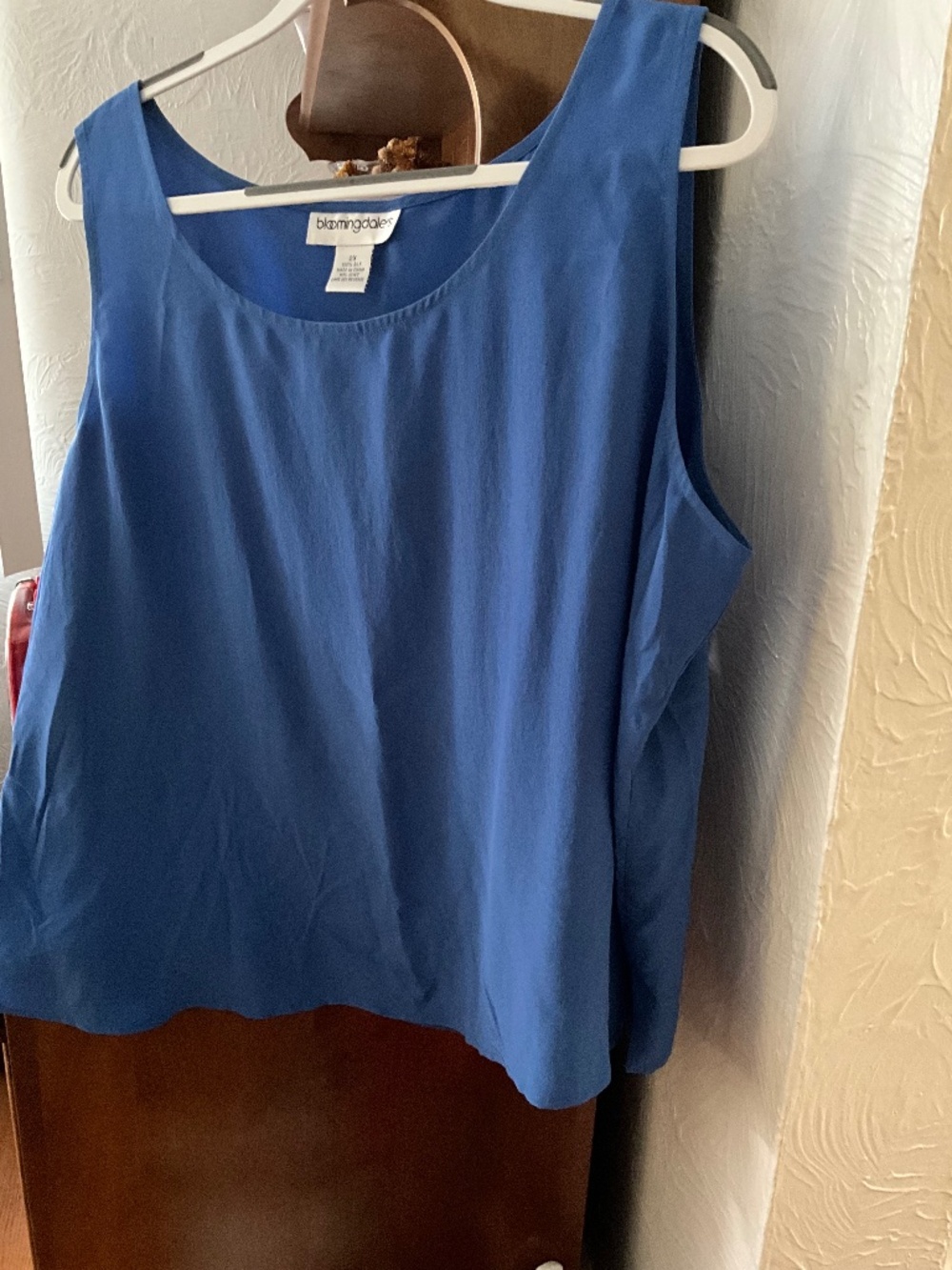 Bloomingdale’s Blue Silk Tank